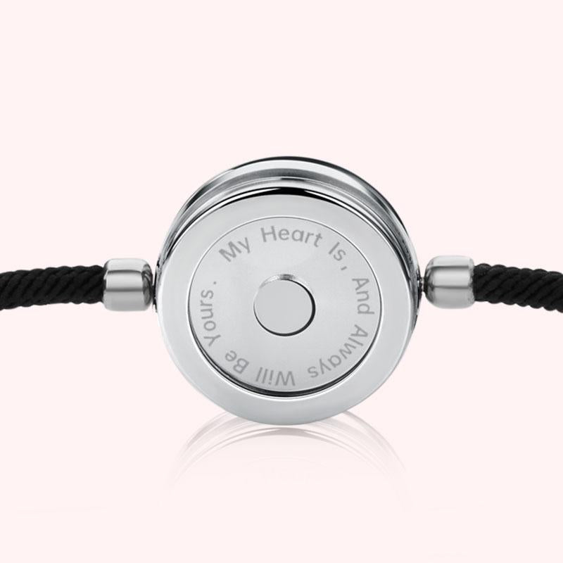 Totwoo Long Distance Touch Bracelet with Milan Rope Sun&Moon Single One Functional Love Connect Gift for Boyfriend or Girlfriend or Your Familay